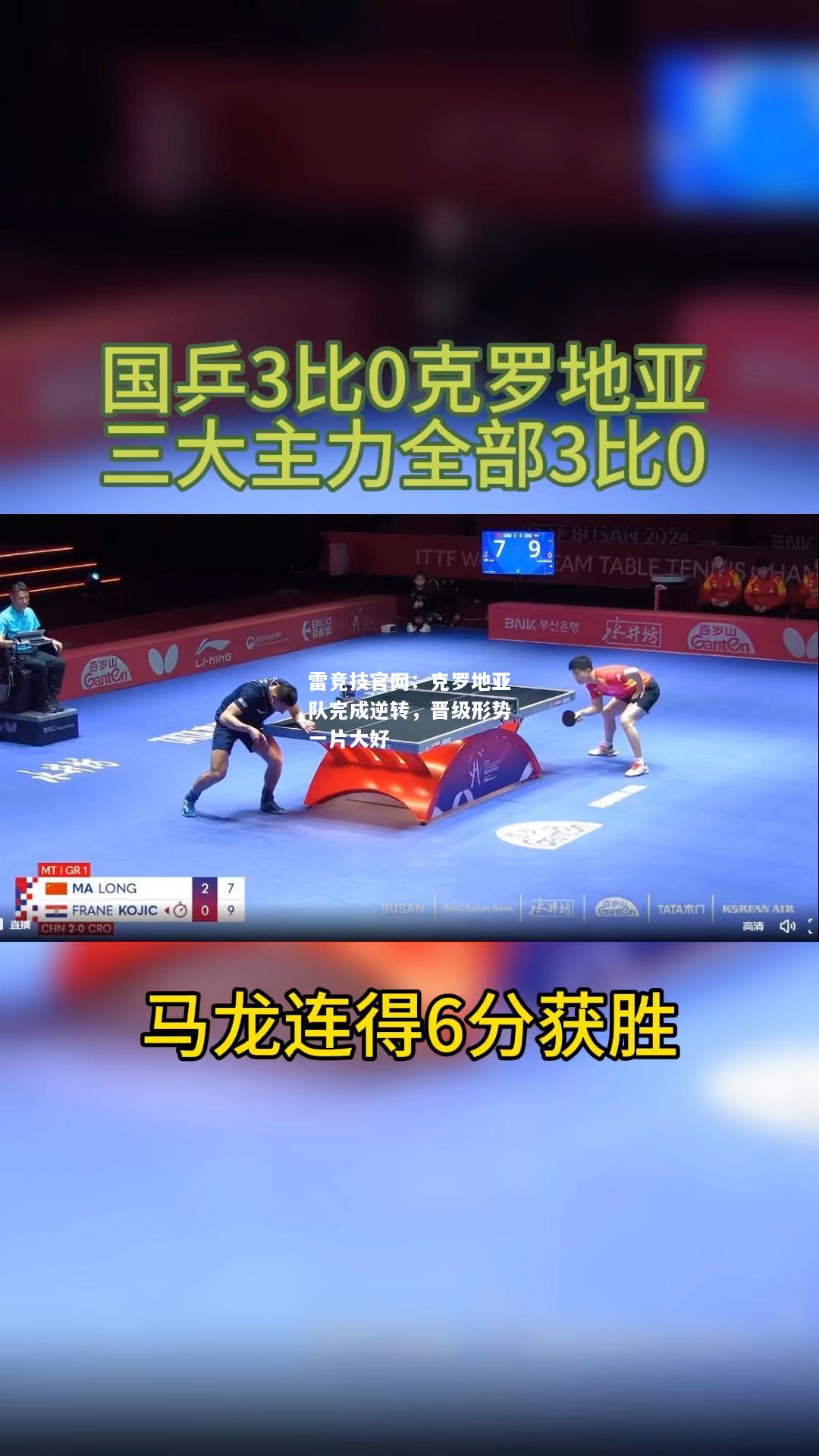 雷竞技官网：克罗地亚队完成逆转，晋级形势一片大好